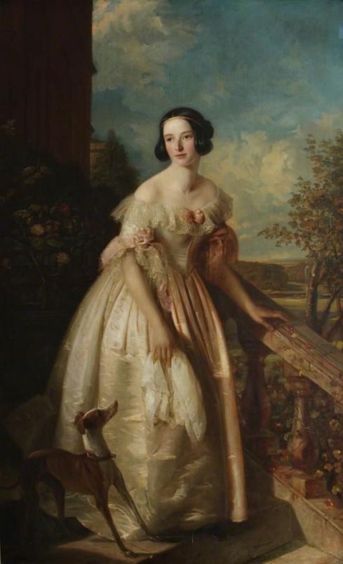 1840s Charlotte Augusta Whale (1819–1858), Wife of George Richmond Collis by Louis Henri Sebbers