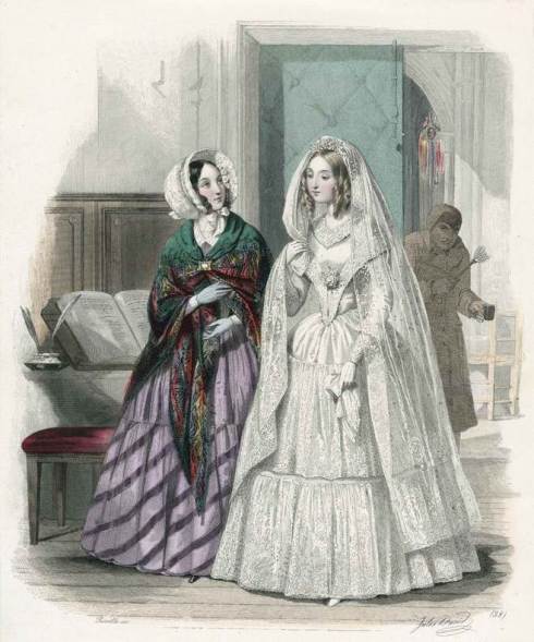 1844. nice shawl, Le Moniteur de la Mode