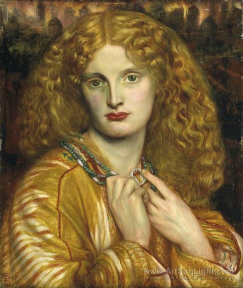 1863. Helen of Troy - Dante Gabriel Rossetti (model - Annie Miller)